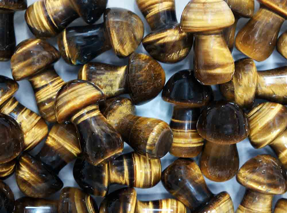 Mushroom 23X37mm Tiger Eye