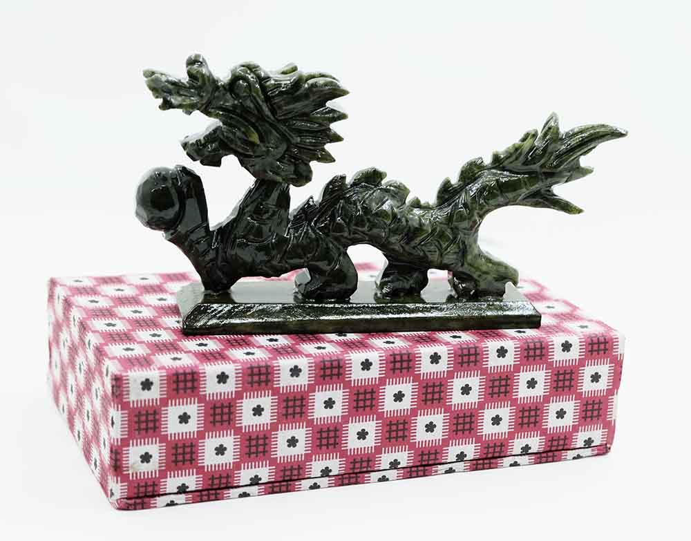 Dragon Serpentine Green 17X9cm