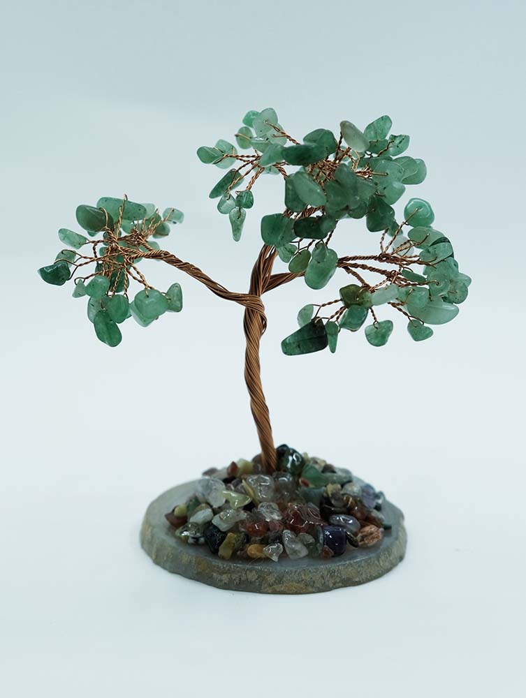 Tree Chip Aventurine On Agate