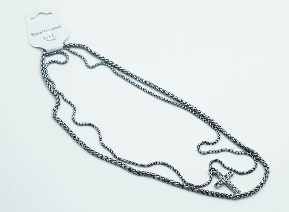 Necklace Stainless Steel Cross