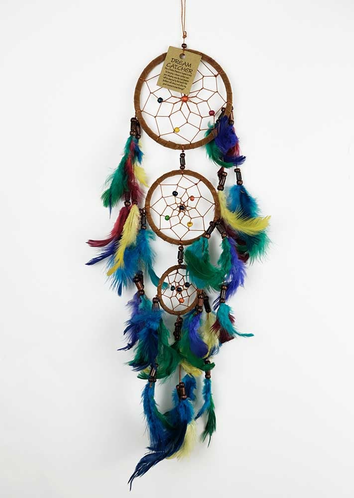 Dreamcatcher Brown 3 Circles Multi