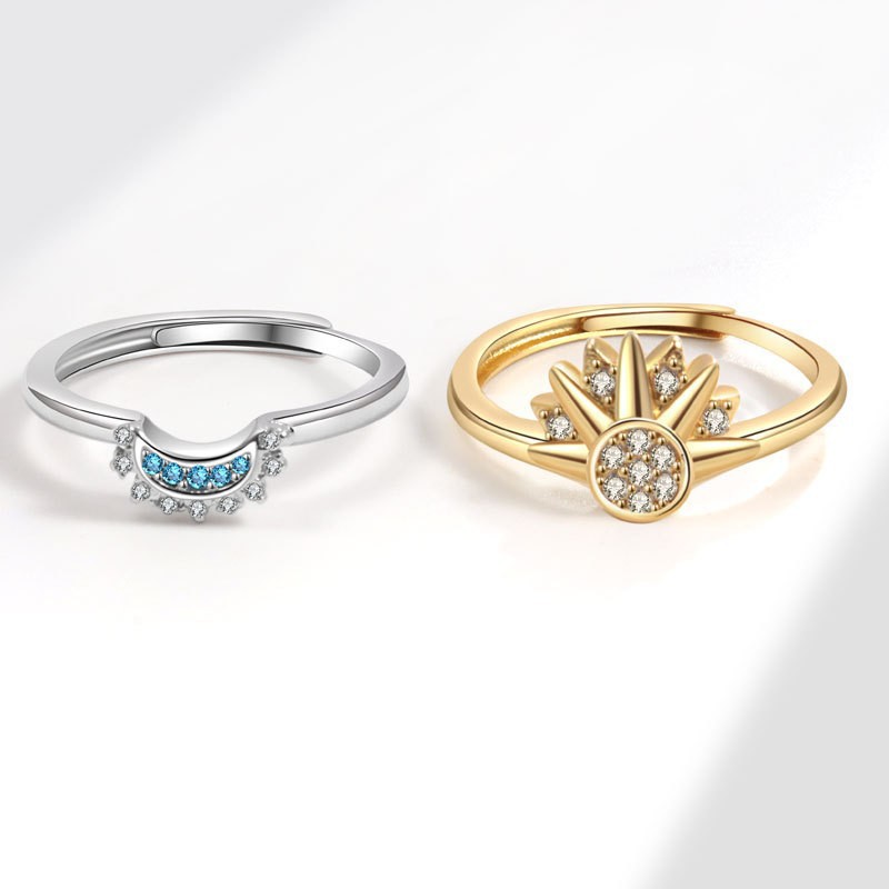 Ring Sun Moon Double Ring
