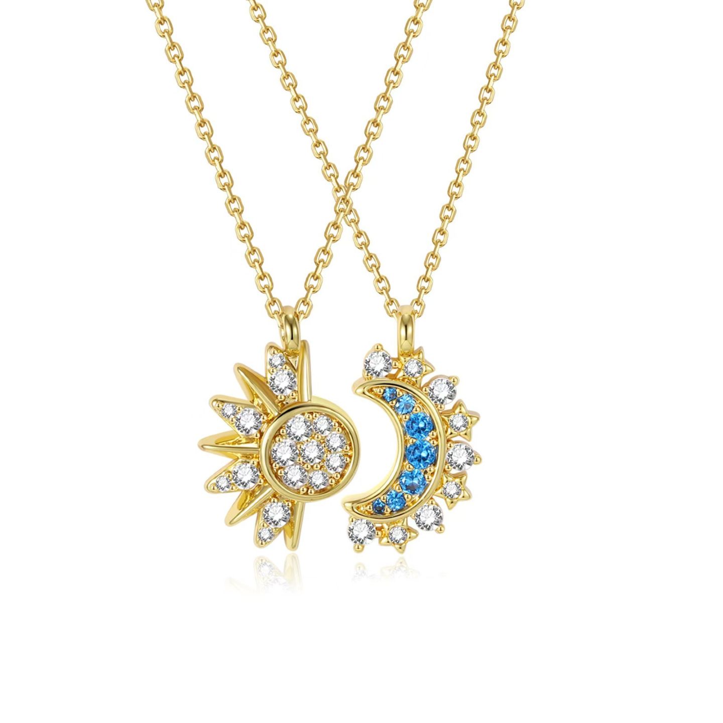 Necklace Sun Moon Gold