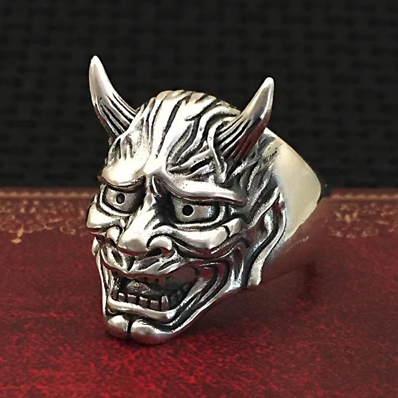 Ring Oni Mask Demon Head