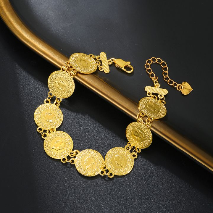 Bracelet Roman Coin Style