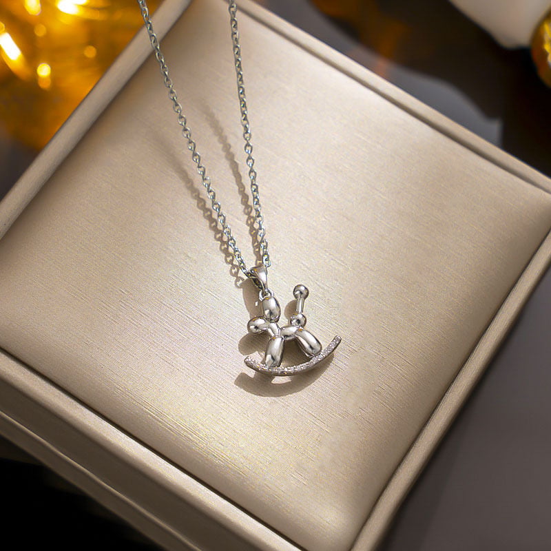 Necklace Silver Ballon Dog