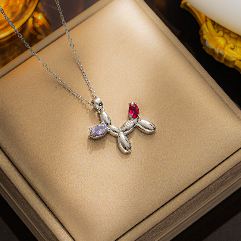 Necklace Silver Ballon Dog