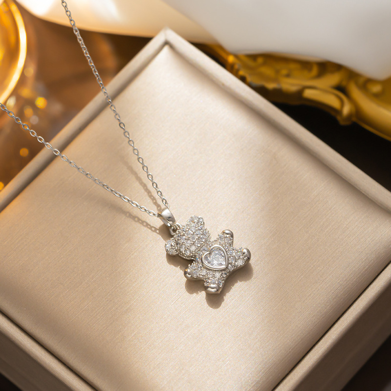 Fashion Necklace Gold Bear