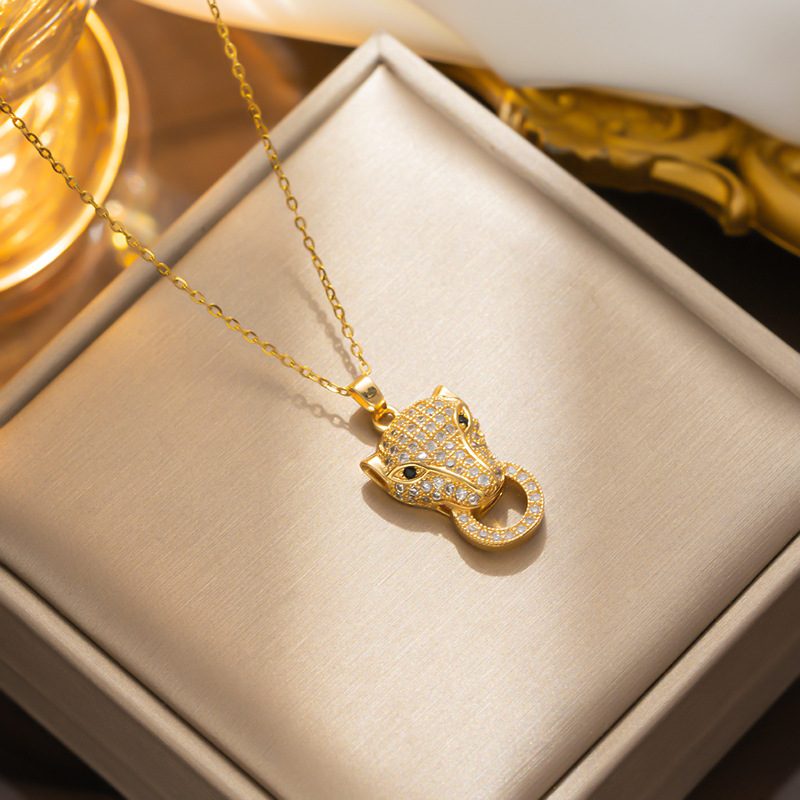 Fashion Necklace Gold Panther