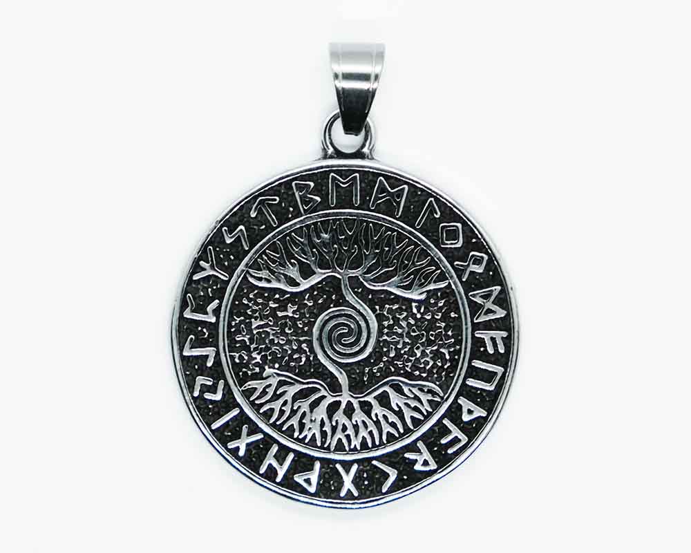 Pendant Steel TOL With Runes
