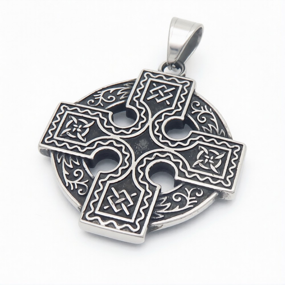 Pendant Steel Celtic Cross