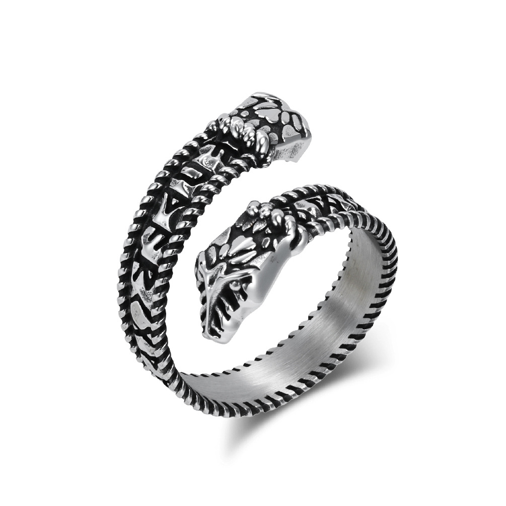 Ring Steel Viking Serpent