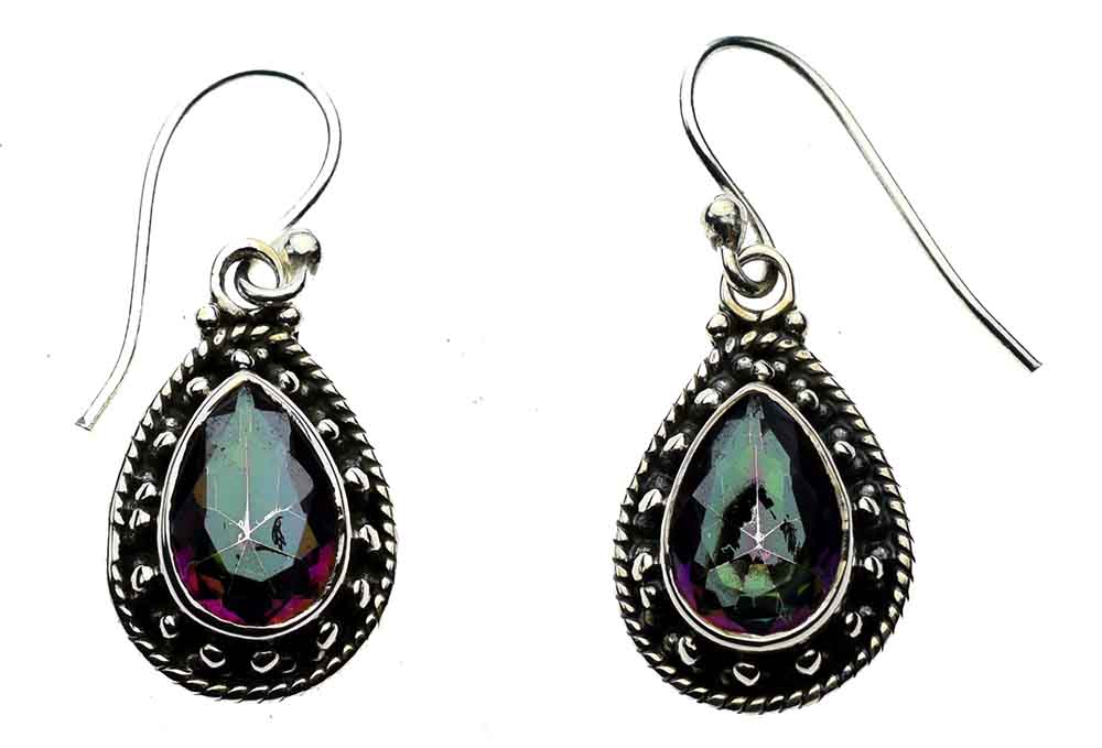 Silver Plated Earring Mystic Qz