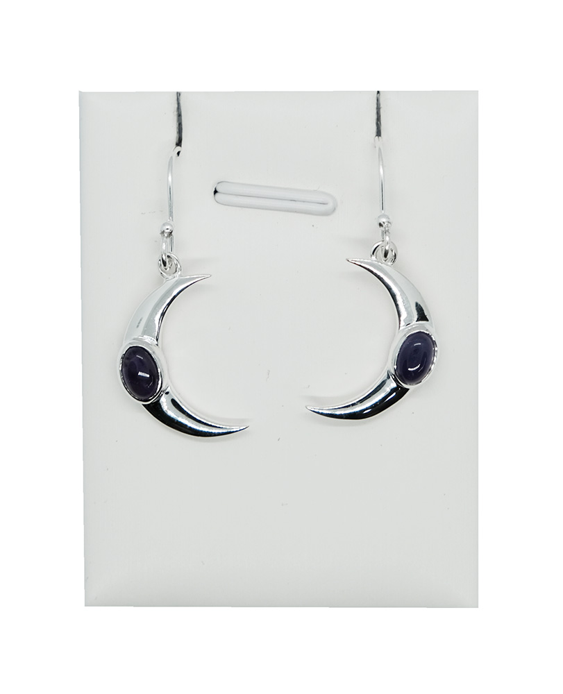 Silver Plated Earring MoonAmethyst