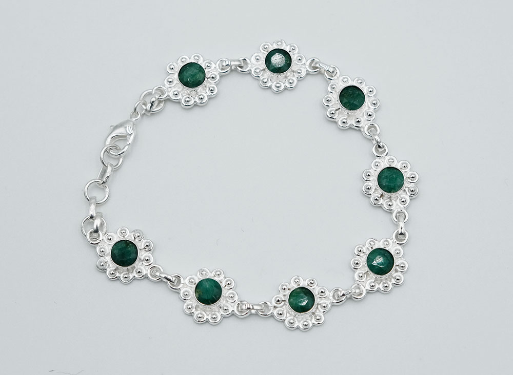Silver PL Bracelet Emerald Cut
