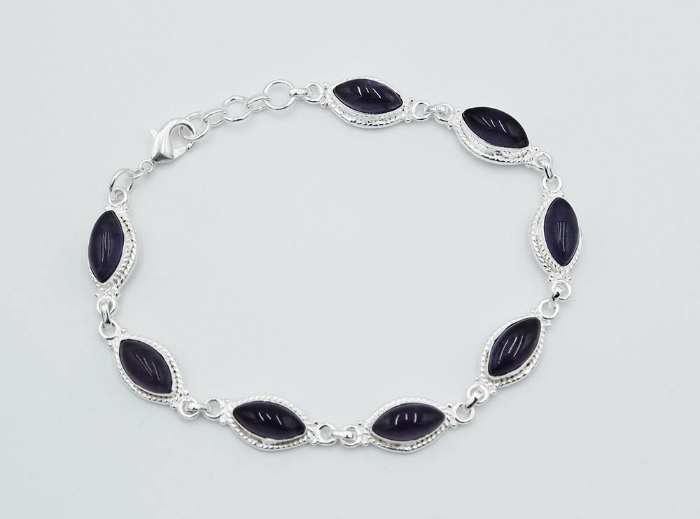 Silver PL Bracelet Amethyst