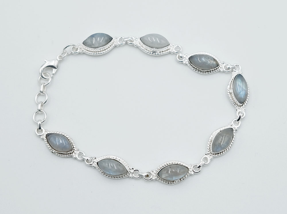 Silver PL Bracelet Moonstone