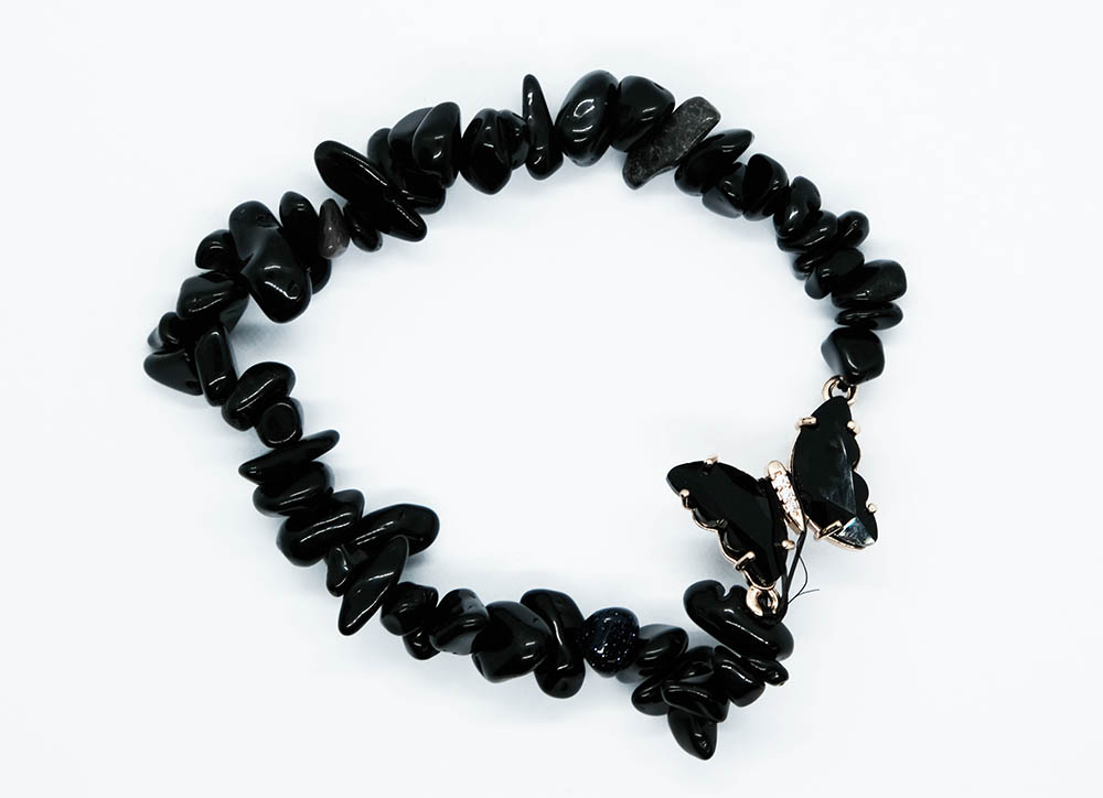 Bracelet.Ch Butterfly Obsidian