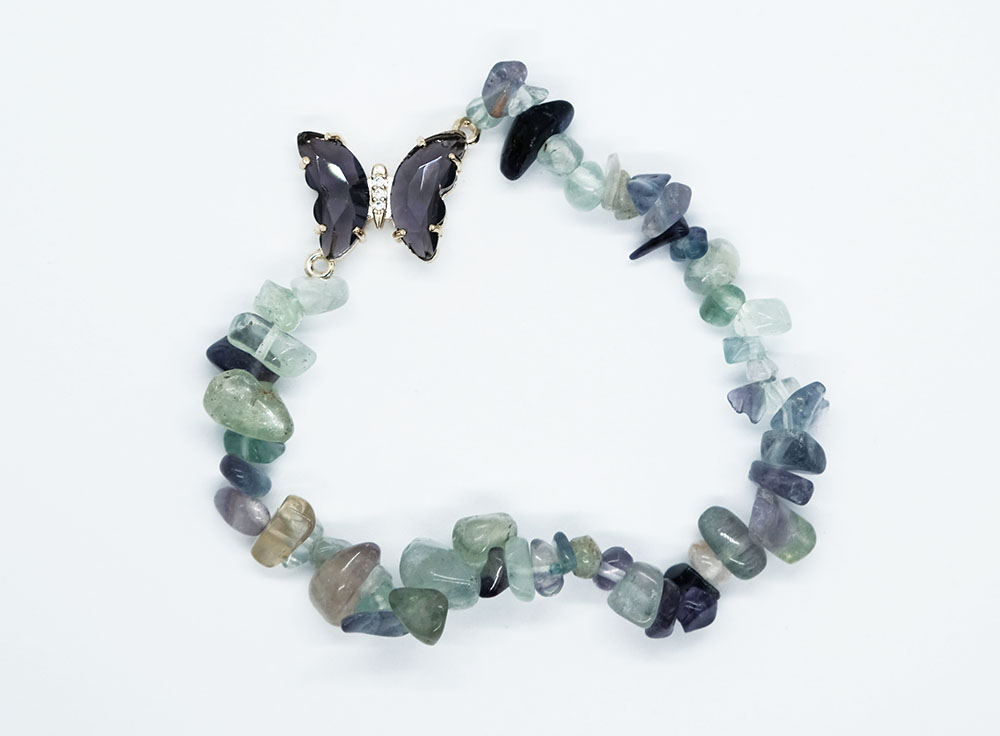 Bracelet.Ch Butterfly Fluorite