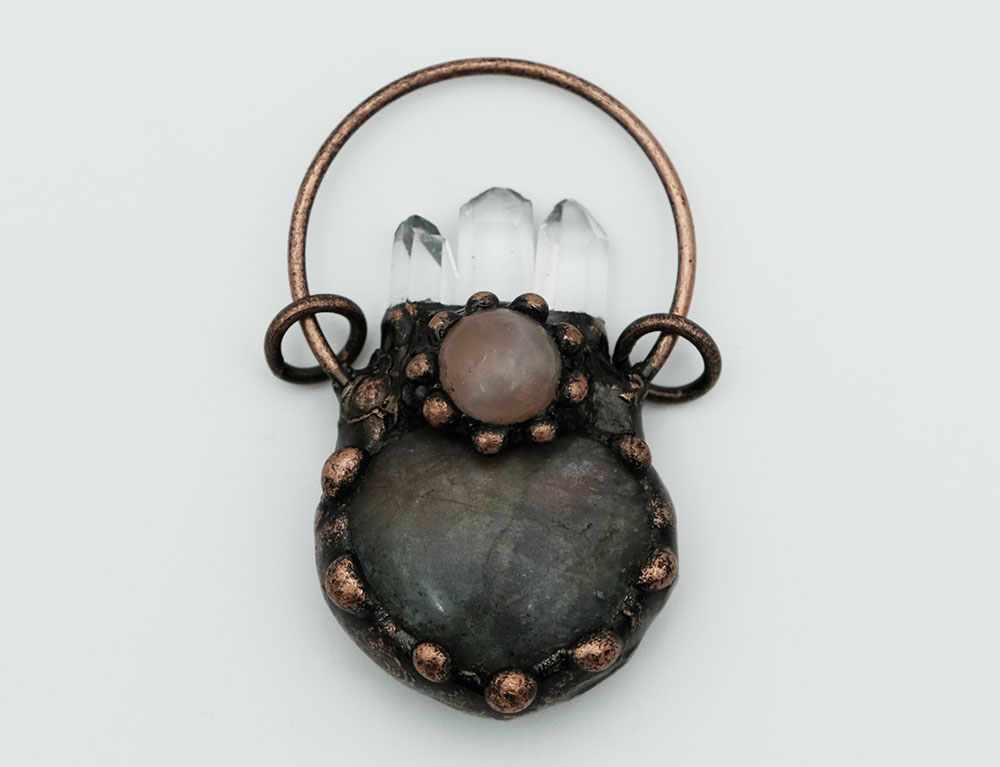 Pendant Heart Labradorite