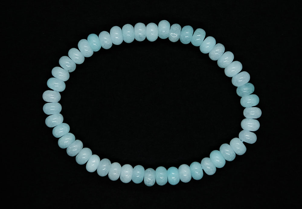 Bracelet Disc Aquamarine Jade