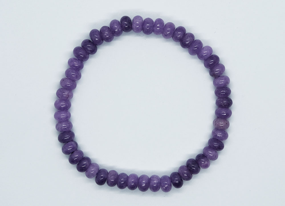 Bracelet Disc Lepidolite Color