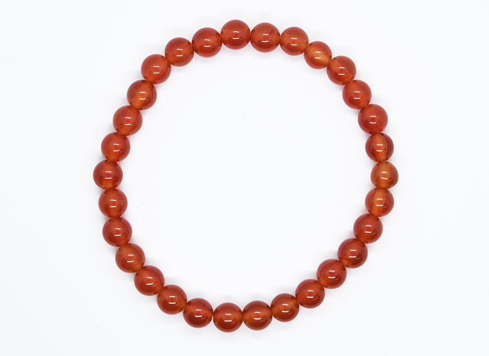 Bracelet 6mm Bead Carnelian