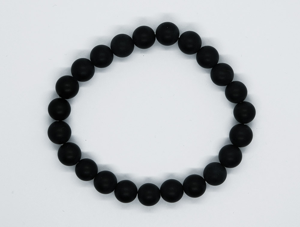 Bracelet 8mm Bead Matt Onyx