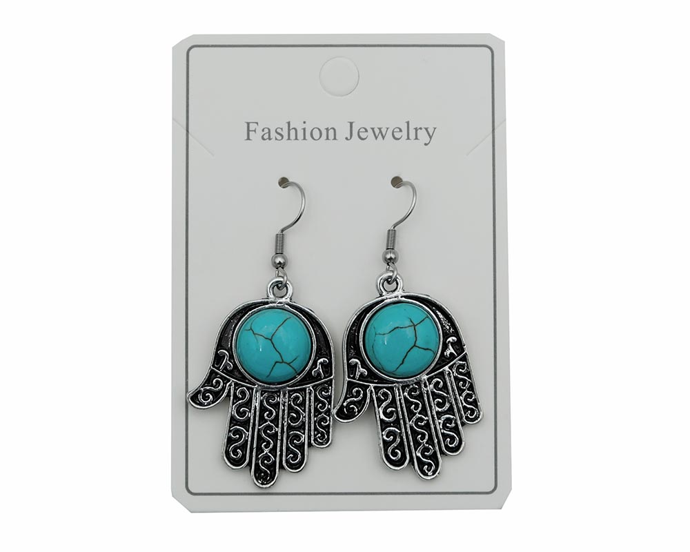 Earring Blue Howlite Fatima