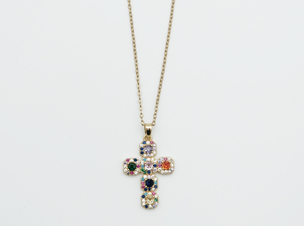 Necklace Cross Gold Plated