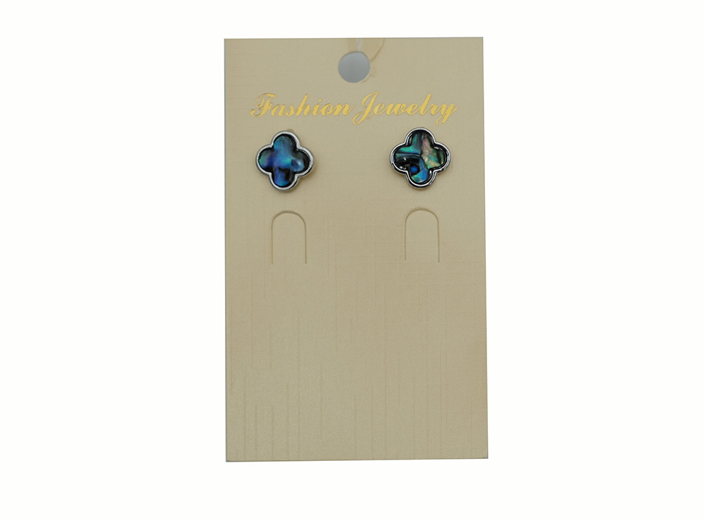 Earstuds Clover Abalone
