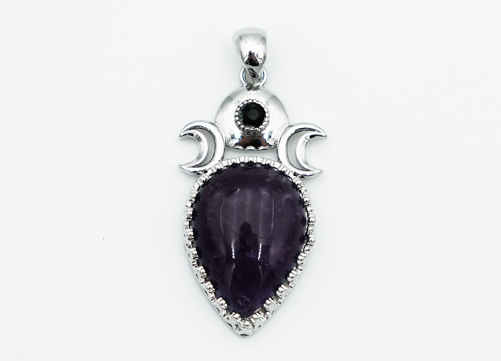 Pendant Triplemoon Amethyst