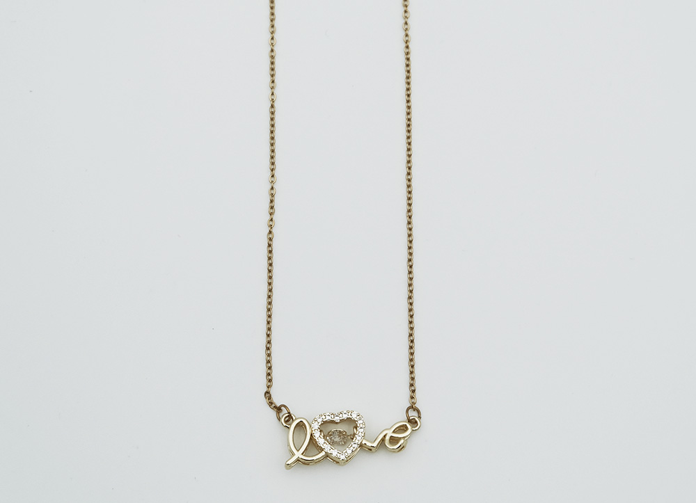 Necklace Fashion Love Gold