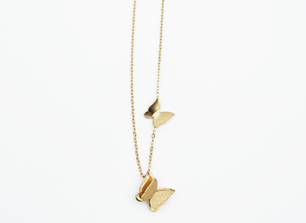 Necklace Butterflies Gold