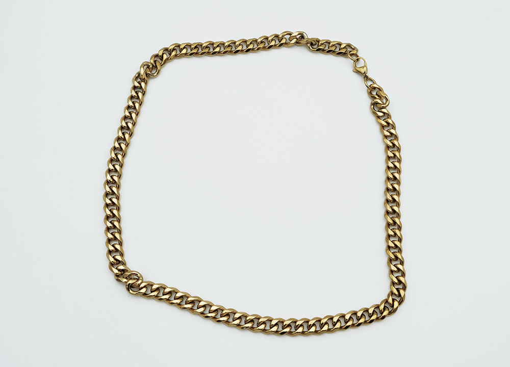 Chain Steel Gold 9mm 60cm